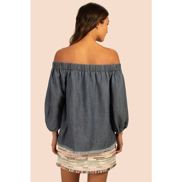 TRINA TURK Monte Sereno Off-Shoulder Blouse - Picture 4 of 8